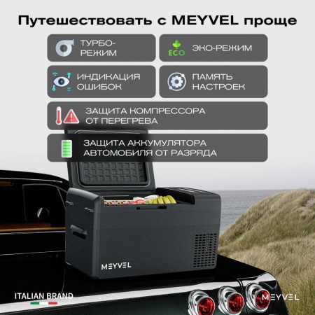 Компрессорный автохолодильник Meyvel AF-M20 Black (12/24V)